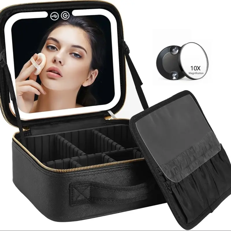 🔺Valise Makeup Organizer with LED Mirror🔺